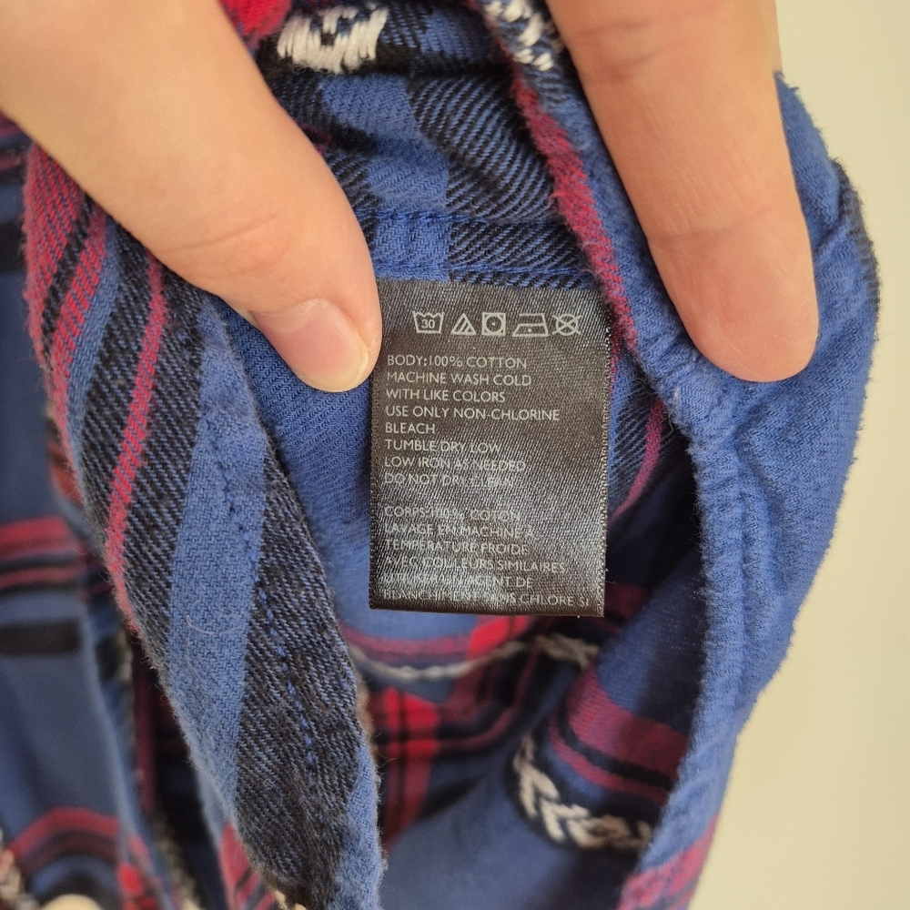 BDG Blue and Pink Plaid Button-Down Shirt - Picture 6 of 8